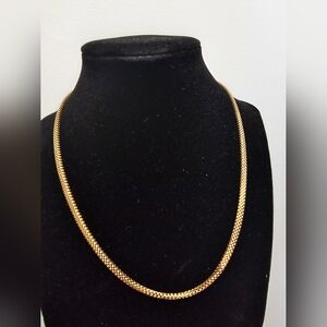 Vintage? 7.77g 14k Gold 3mm 18" Mesh Tube Necklace
